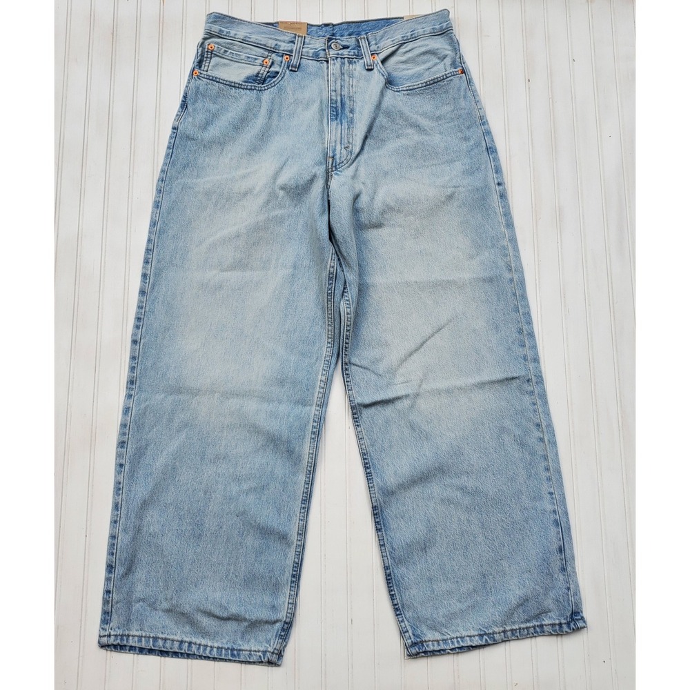 Levis Extra Baggy NEW Jeans Mens 34x32 Light Wash Wide Leg Denim 100% Cotton